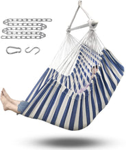 Load image into Gallery viewer, ADVOKAIR Hammock Chair Swing-XXL Large Hanging Hammock Chair－Max 500 Lbs-63in Hammock Swing- Roomy &amp; Heavy Duty
