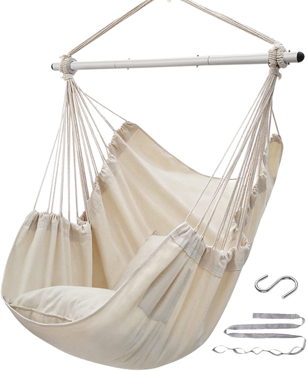 Modfine comfort durability striped discount hanging chair large hammock chair