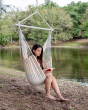 Load image into Gallery viewer, ADVOKAIR Hammock Chair Swing-XXL Large Hanging Hammock Chair－Max 500 Lbs-63in Hammock Swing- Roomy &amp; Heavy Duty
