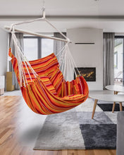 Load image into Gallery viewer, ADVOKAIR Hammock Chair Hanging Chair Swing Large with Anti-Slip Steel Spread Bar-Max 500lbs-2 Cushions
